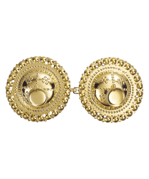 Beltespenne med syhol, forgylt