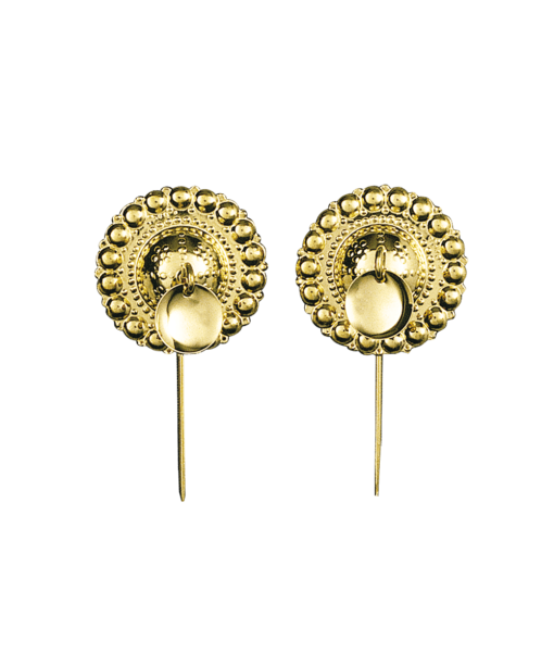 Borenåler 25 mm med lang stift, forgylt