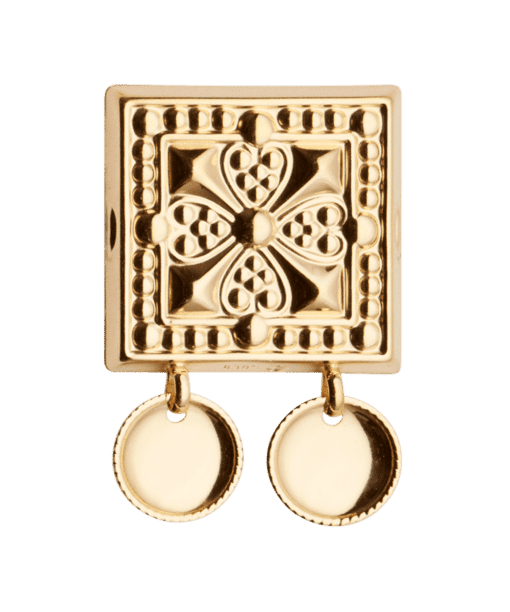 Beltestøl med trådkantlauv, forgylt