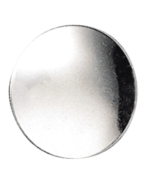 Knapp Voss glatt 19 mm, kvit