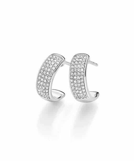 GD 100 Diamonds Bardot Øreringer i gull med diamanter