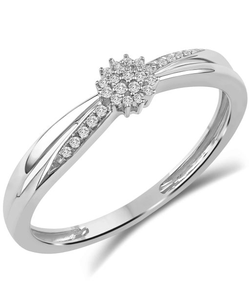 Diamantring 0,10ct TW.SI