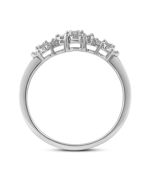 Alternative view of Diamantring i Hvitt Gull (585) med 0,15ct TW/SI Diamanter