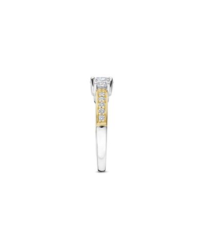 Alternative view of Ti Sento Classic Triple Zirconia Ring