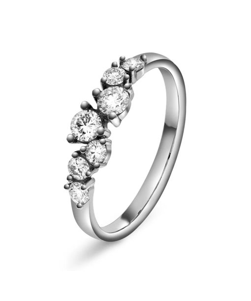 Ring i gull med diamanter 0,55 ct WSI