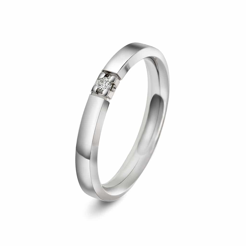 Christophersen Hvitt Gull Ring Allianse 0,04 WP1 1 br