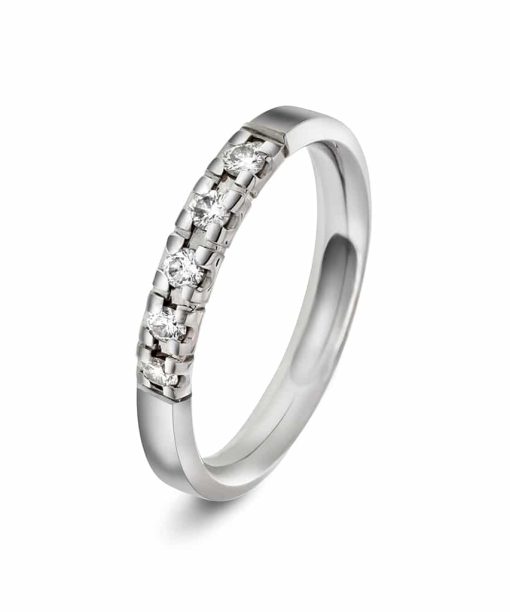 Christophersen Hvitt Gull Ring Allianse 0,20 WP1 5 br