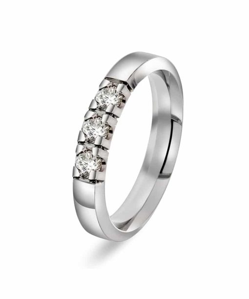 Christophersen Hvitt Gull Ring Allianse 0,36 WP1 3 br
