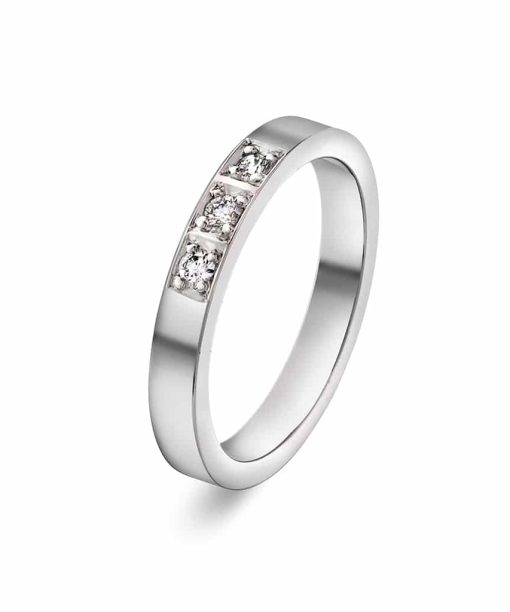 Christophersen Hvitt Gull Ring all delta 0,09 TWSI 3b