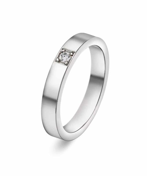 Christophersen Hvitt Gull Ring all delta 0,05 TWSI 1b