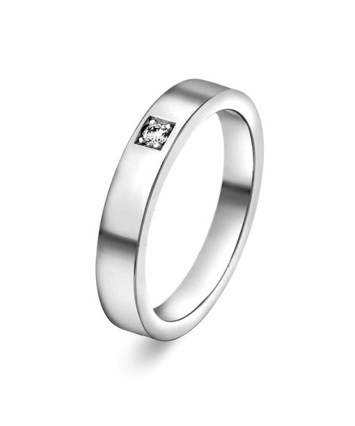 Christophersen Hvitt Gull Ring all delta 0,07 TWSI 1b