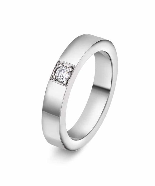 Christophersen Hvitt Gull Ring all delta 0,10 TWSI 1b