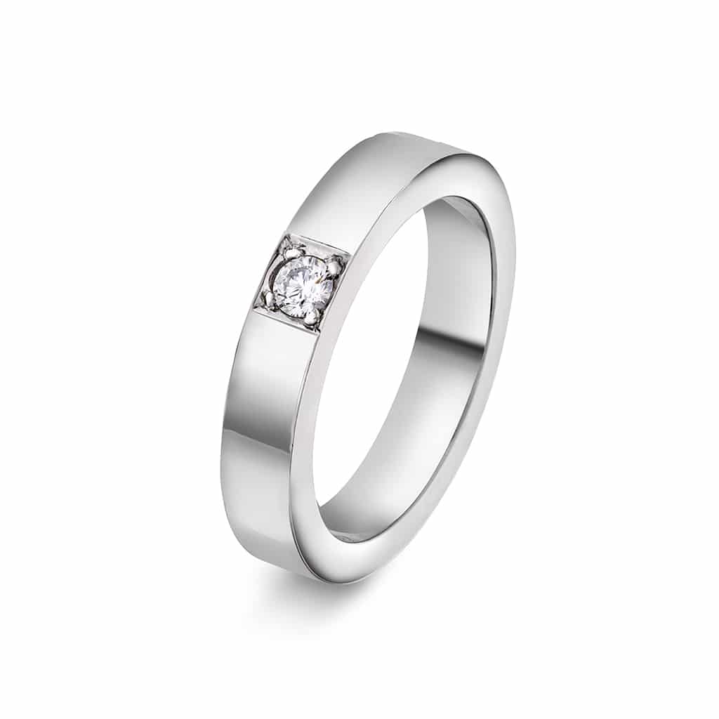 Christophersen Hvitt Gull Ring all delta 0,10 TWSI 1b