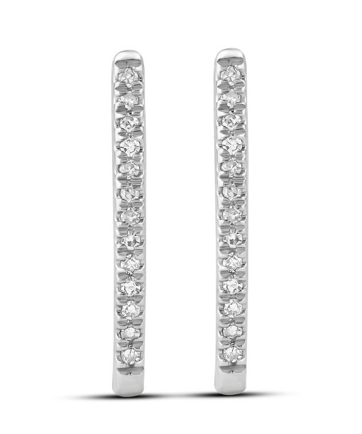 Diamantcreoler 0,12ct TW.SI