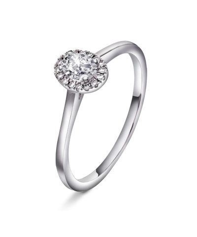 Ring i gull med diamant 0,30 ct WSI