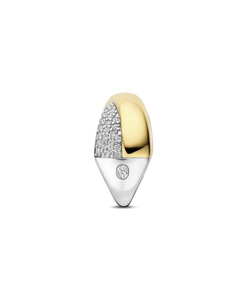 Alternative view of Ti Sento Bold Zirconia Crossover Ring