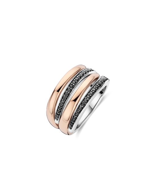 Ti Sento Bold Rosegold Layered Ring