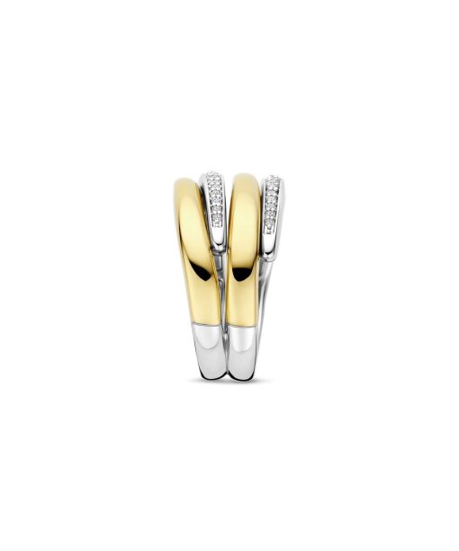 Alternative view of Ti Sento Bold Zirconia Layered Ring