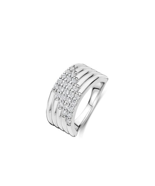 Ti Sento Stardust Zirconia Layered Ring - L model