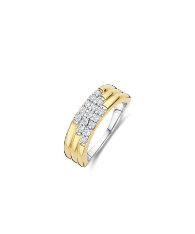 Ti Sento Stardust Zirconia Layered Ring - M model