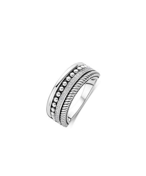 Ti Sento Structure Ring Silver
