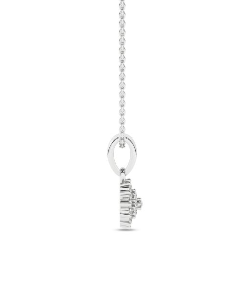 Diamantanheng i Hvitt gull, 0.07ct. Brilliant Cut - Bilde 2