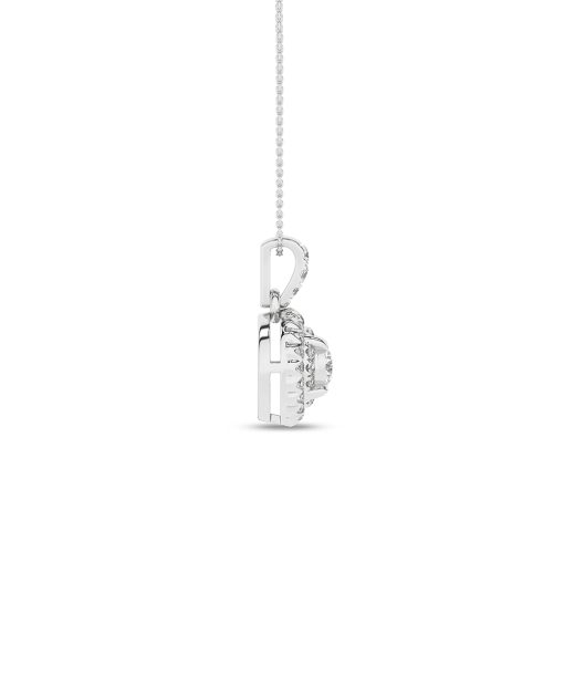 Diamantanheng i Hvitt gull, 0.25ct. Brilliant Cut - Bilde 2