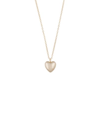 Snö of Sweden Lovely heart pendant neck 42 plain g-42cm
