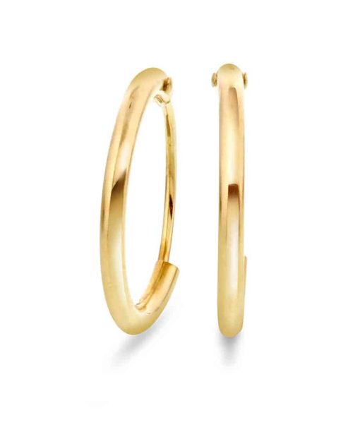 Pan Jewelry Øreringer i Gull 15mm