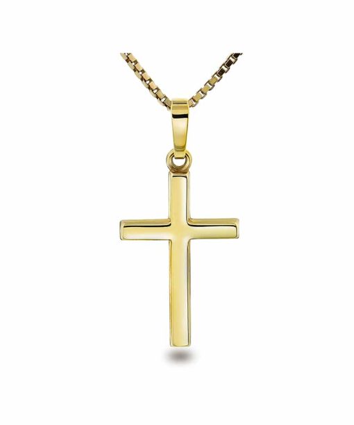 Korssmykke i gult gull 26,5mm