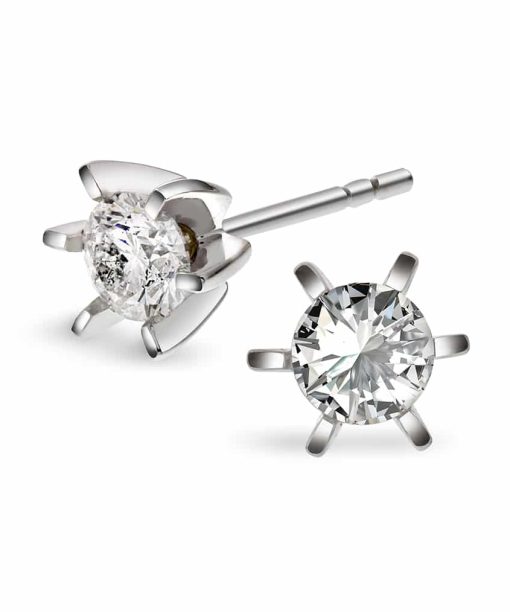 Christophersen Hvitt Gull Ørepynt 0,80 TW SI 2br superst