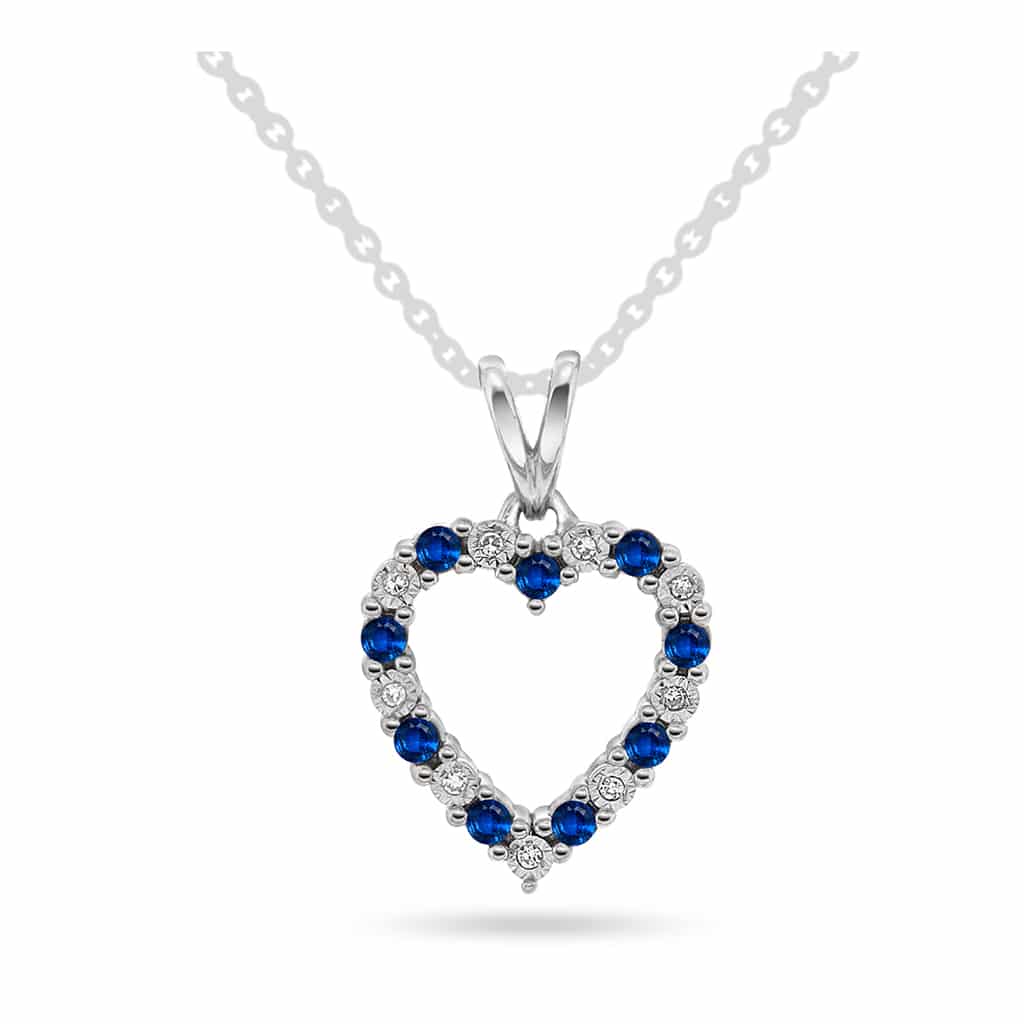 Christophersen Hvitt Gull Anheng hjerte saf WSI 0,025