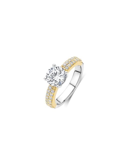 Ti Sento Classic Zirconia Ring with stone