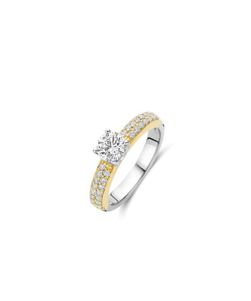 Ti Sento Classic Zirconia Ring with stone