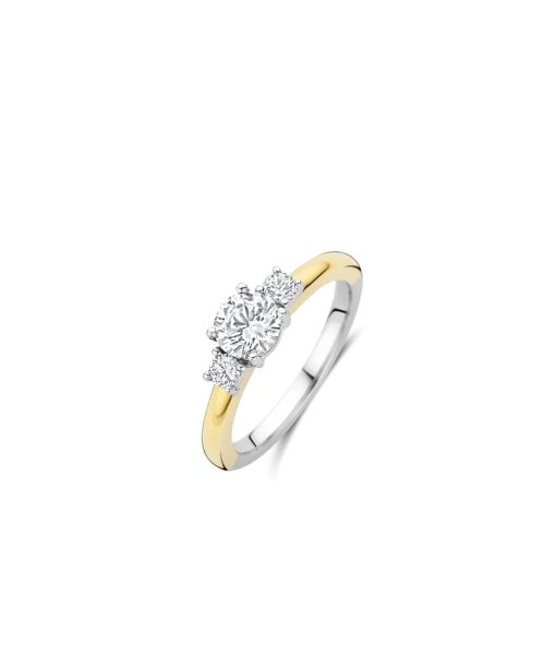 Ti Sento Classic Triple Zirconia Ring