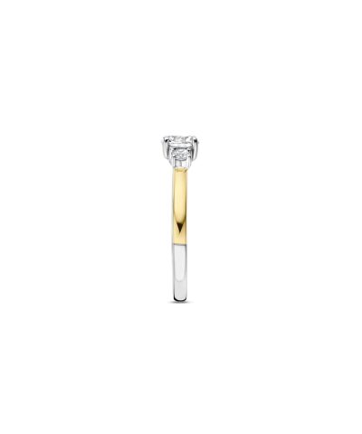 Alternative view of Ti Sento Classic Triple Zirconia Ring