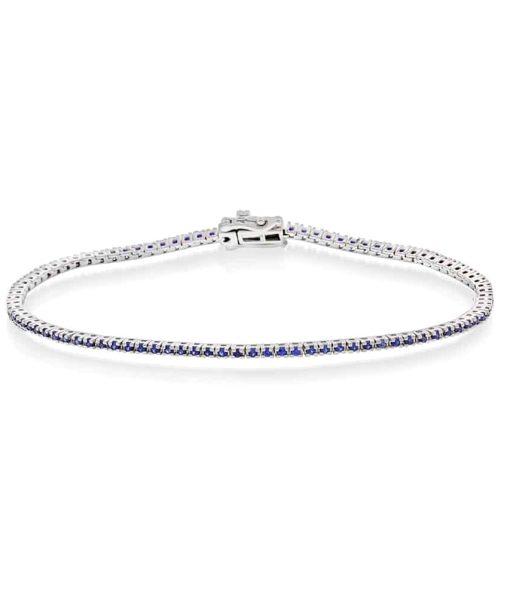 Tennisarmbånd, 90 Safirer