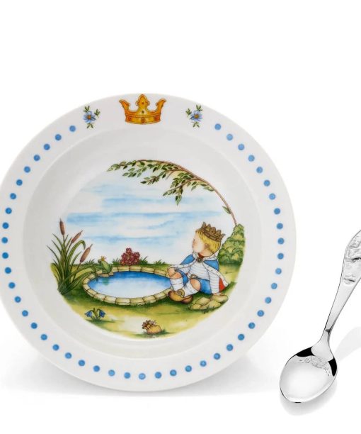 Eik Barn - Prins, Grøtskål og skje 18467