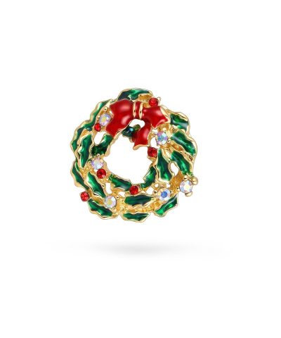 Julepin julekrans, forgylt