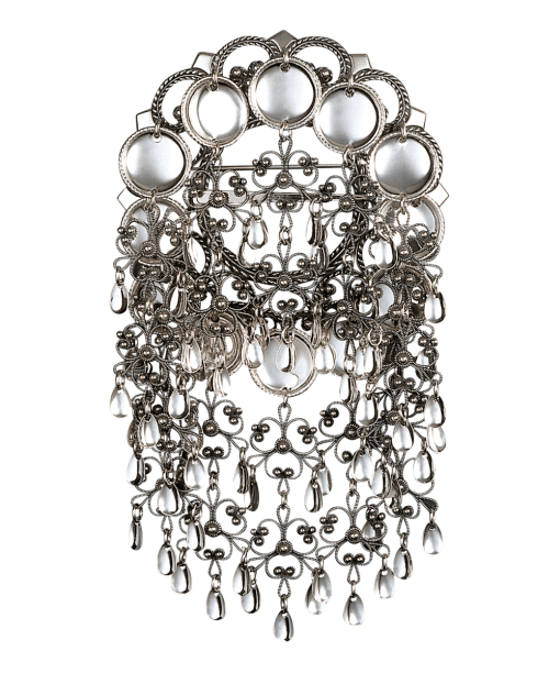 Sølje med trådkantlauv, oksidert