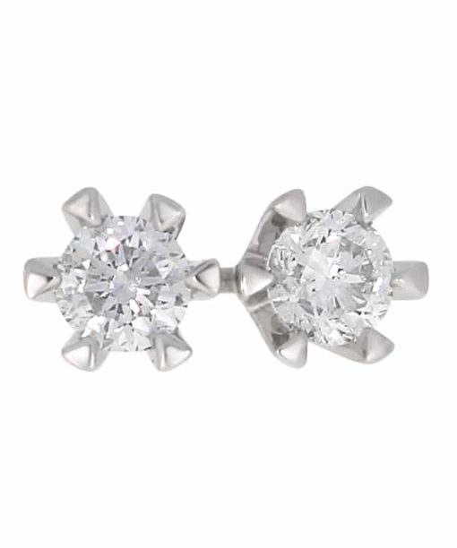 Victoria Enstens Diamantøredobber HV Hvitt Gull Tot. 0.60ct. TW/P