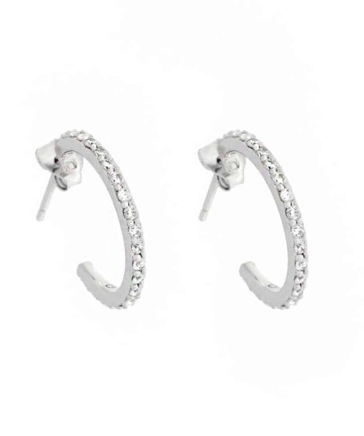 Øredobber i sølv med zirkonia