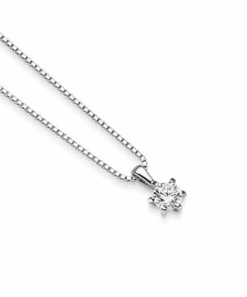 Anheng i sølv med zirkonia