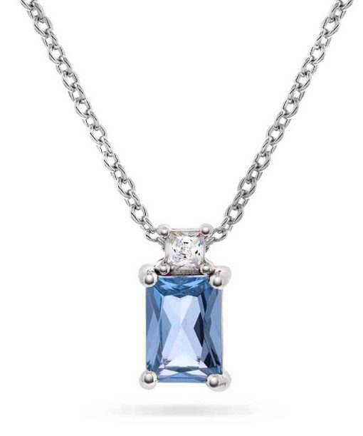 Smykke i sølv med zirkonia, blå