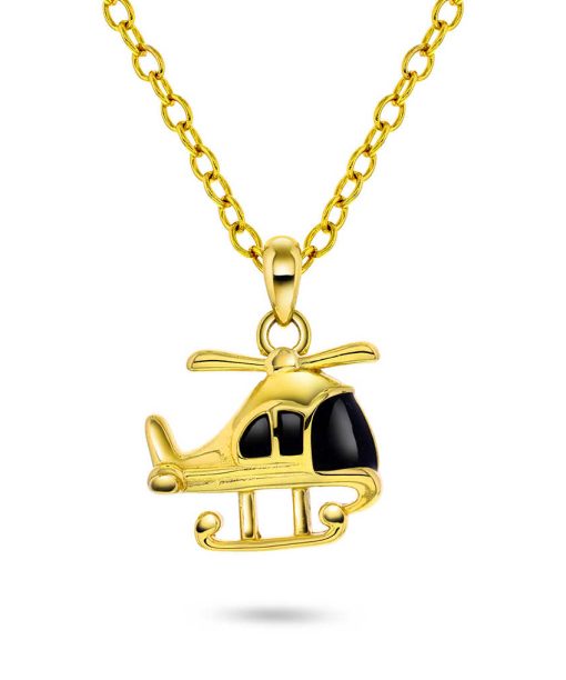 Smykke i sølv helikopter