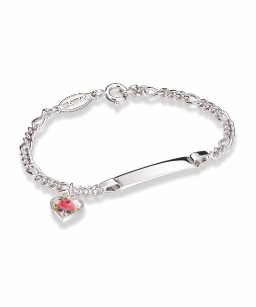 Pia & Per - ID-armbånd - Rose motiv