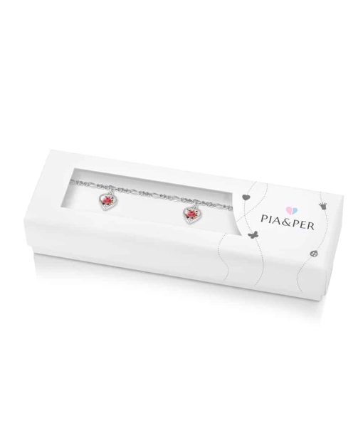 Alternative view of Pia & Per - Charms-armbånd i sølv - Rose