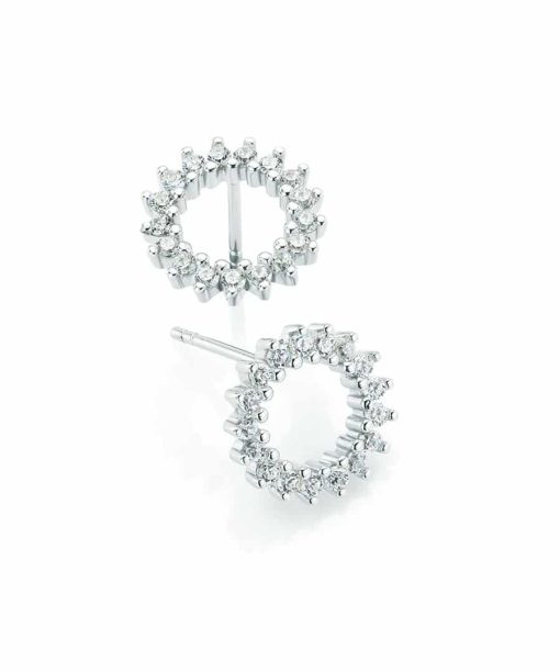 GD Signatur Linn Ørepynt i sølv med zirkonia