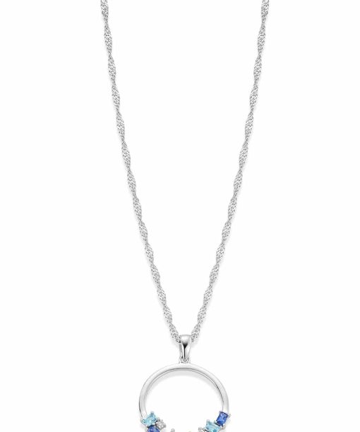 GD Signatur Thea Anheng i sølv med zirkonia, 45cm kjede