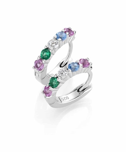 GD Signatur Elvira Øreringer i sølv med zirkonia